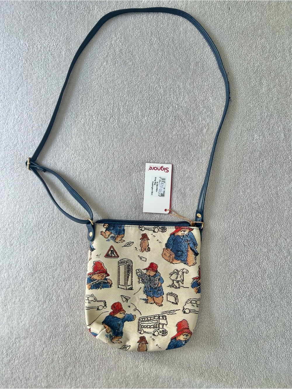 Signare Tapestry Paddington Bear Sling Cross Body Bag Shoulder Bag Women Kids - Picture 2 of 9